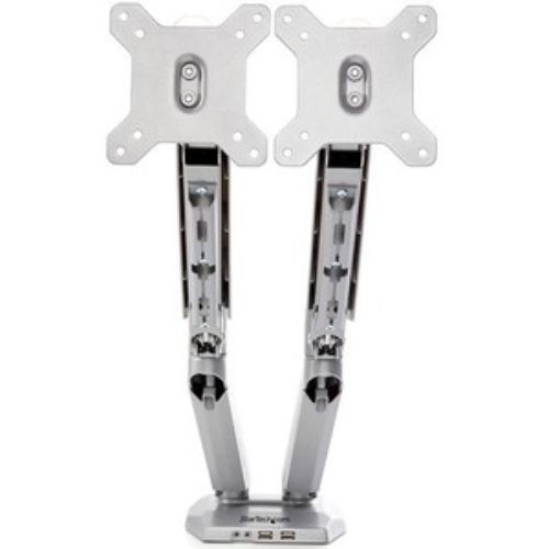 Desk Mount Dual Monitor Arm w/ USB/Audio - Startech