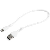 Durable USB-A to Lightning Cable 12" (White)