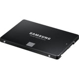 1TB Samsung 870 EVO SSD in black for 2.5" SATA systems, offering 560 MB/s read speed and robust 5-year warranty.