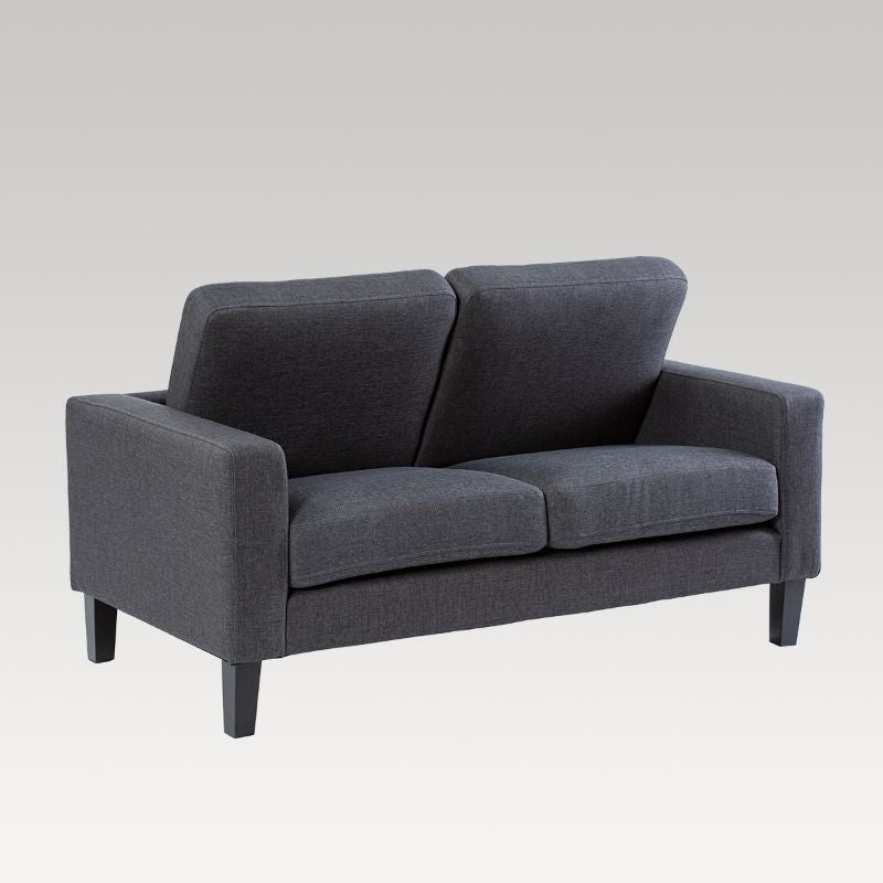 3 Seater Sofa - Makers Fenix Fabric (Charcoal)