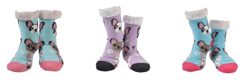 Nuzzles - Ladies Dog/Paws (12 Assorted Pairs)