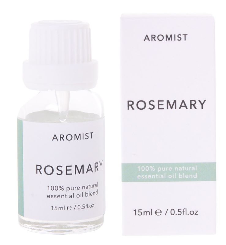 Set of 6 Aromist Rosemary Oil 15ml bottles, perfect for aromatherapy and enhancing mood with refreshing scents.