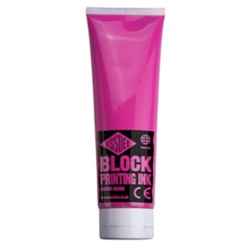 Essdee Block Print Ink 300ml Fluo Pink