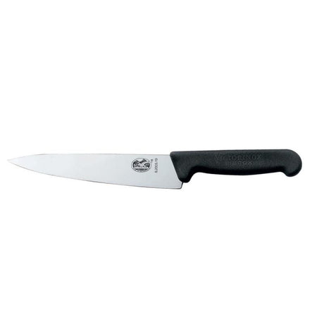 Victorinox Fibrox Cooks Carving Knife 15cm with high-carbon stainless steel blade, ergonomic handle, and slip-resistant grip.