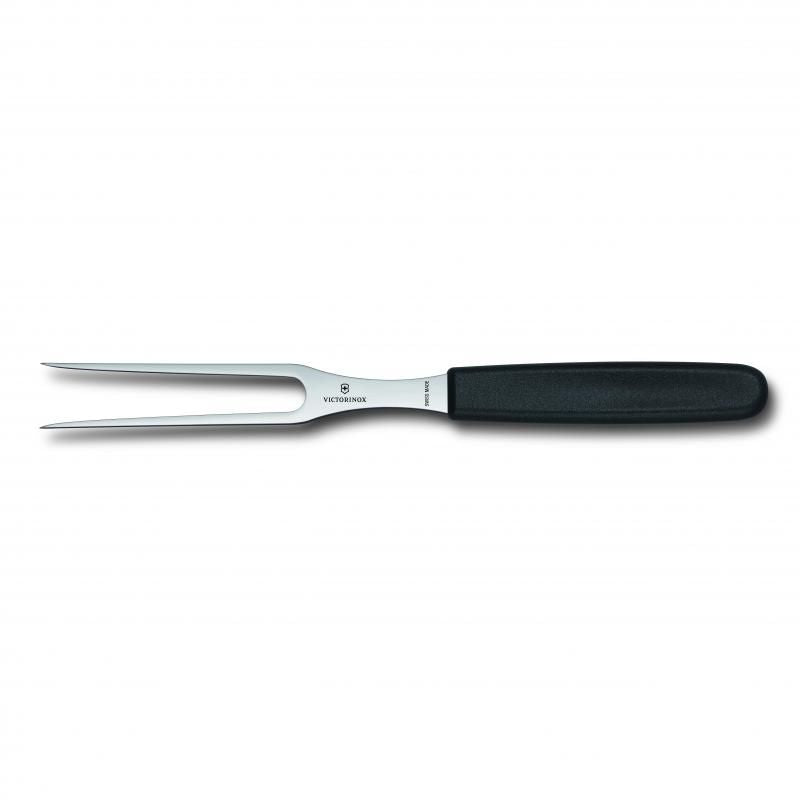 Victorinox Carving Fork Flat Tines Nylon 15cm | Black