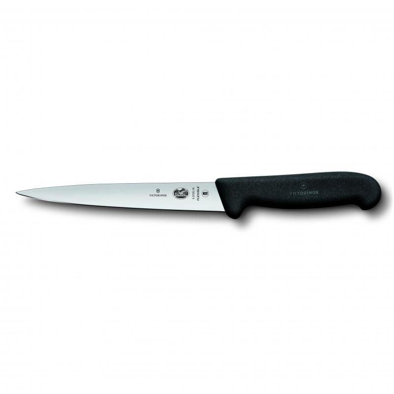 Victorinox Filleting Knife Flexible Blade Fibrox 20cm | Black