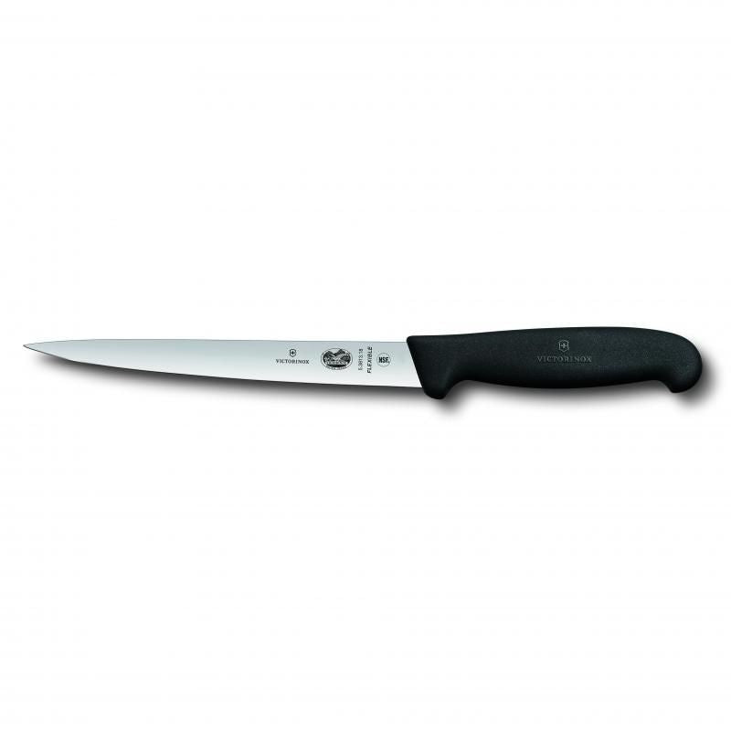 Victorinox Filleting Knife Extra Flex Blade Fibrox 18cm | Black