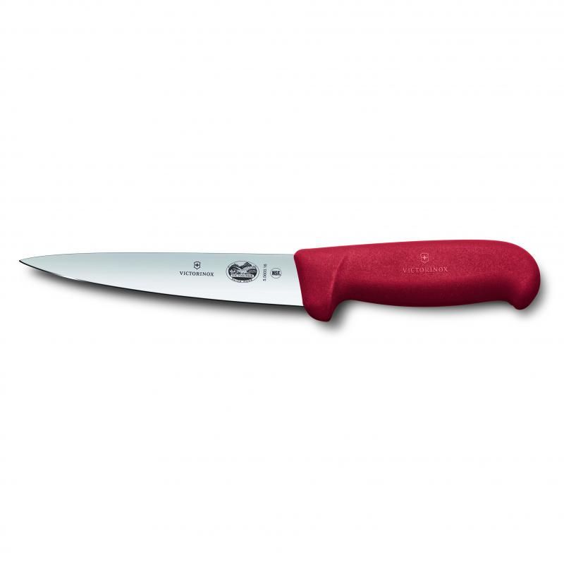 Victorinox Sticking Knife Pointed Blade Fibrox 16cm | Red
