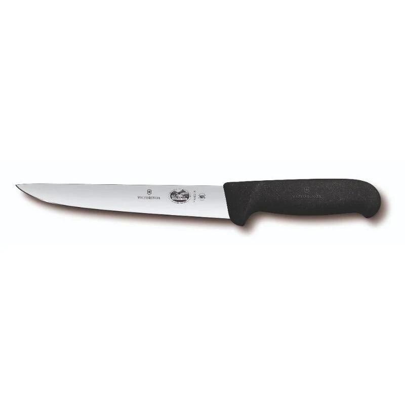 Victorinox 18cm pointed blade sticking knife with ergonomic Fibrox handle for precision cutting in home and professional kitchens.