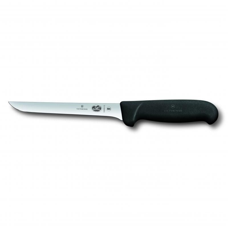 Victorinox Straight Edge Narrow Blade Boning Knife 15cm | Black