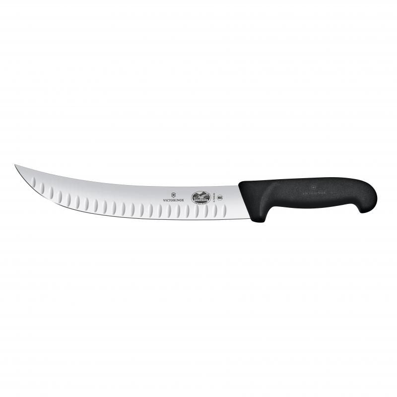 Victorinox Professional Brisket Knife Flute Edge 25cm | Black