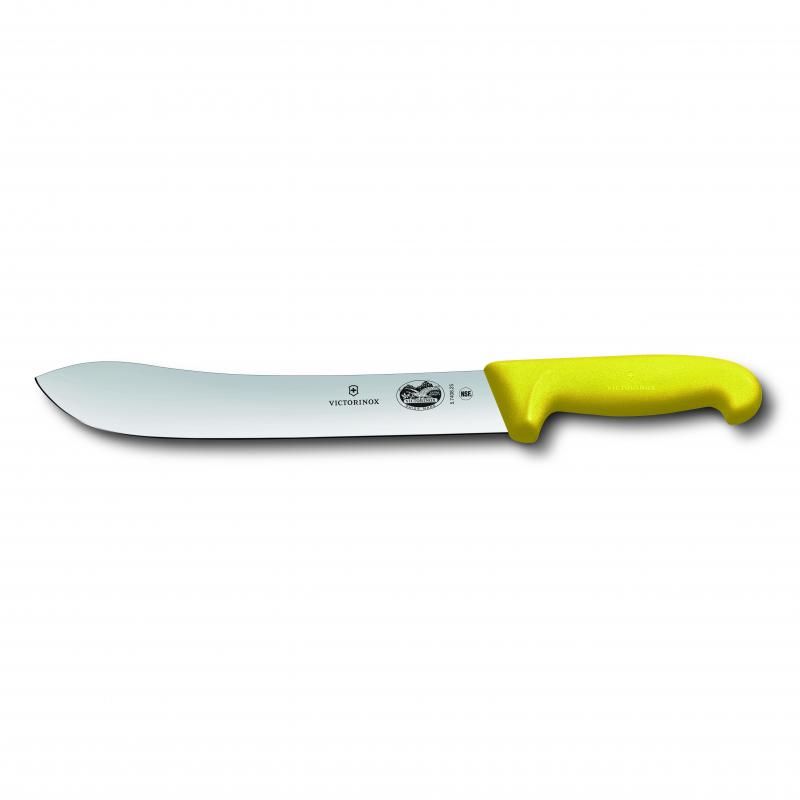 Victorinox Fibrox Wide Tip Butchers Knife 25cm | Yellow