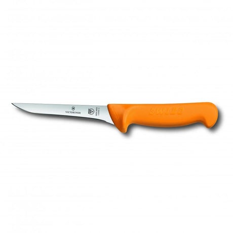 Victorinox Swibo Boning Knife with 16cm narrow blade, ergonomic handle, ideal for precise meat preparation.