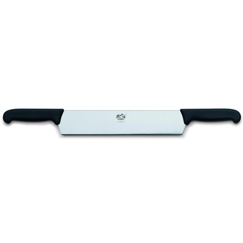 Victorinox Cheese Knife with 30cm stainless steel blade and ergonomic double handles for effortless cheese slicing.