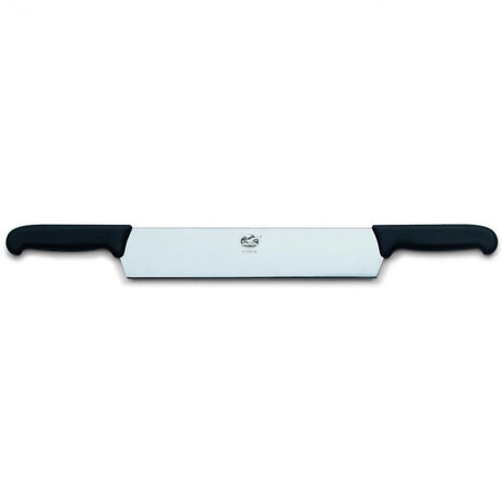 Victorinox Cheese Knife with 30cm stainless steel blade and ergonomic double handles for effortless cheese slicing.