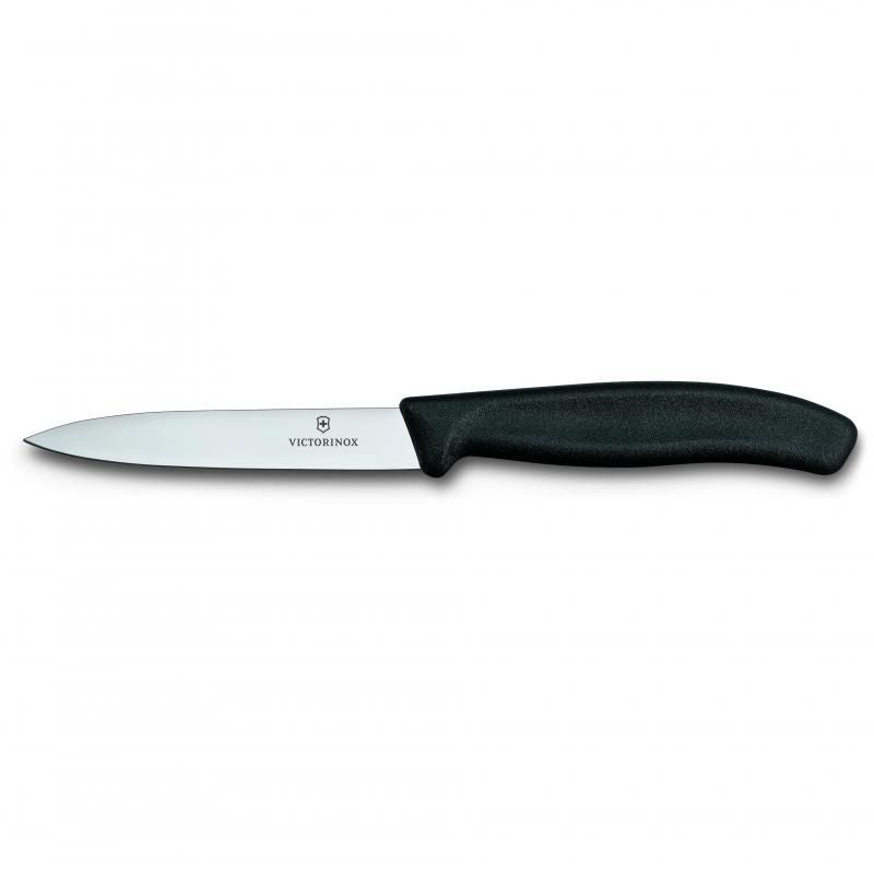 Victorinox Paring Knife Pointed Blade Classic Black (75675) | 10 Cm