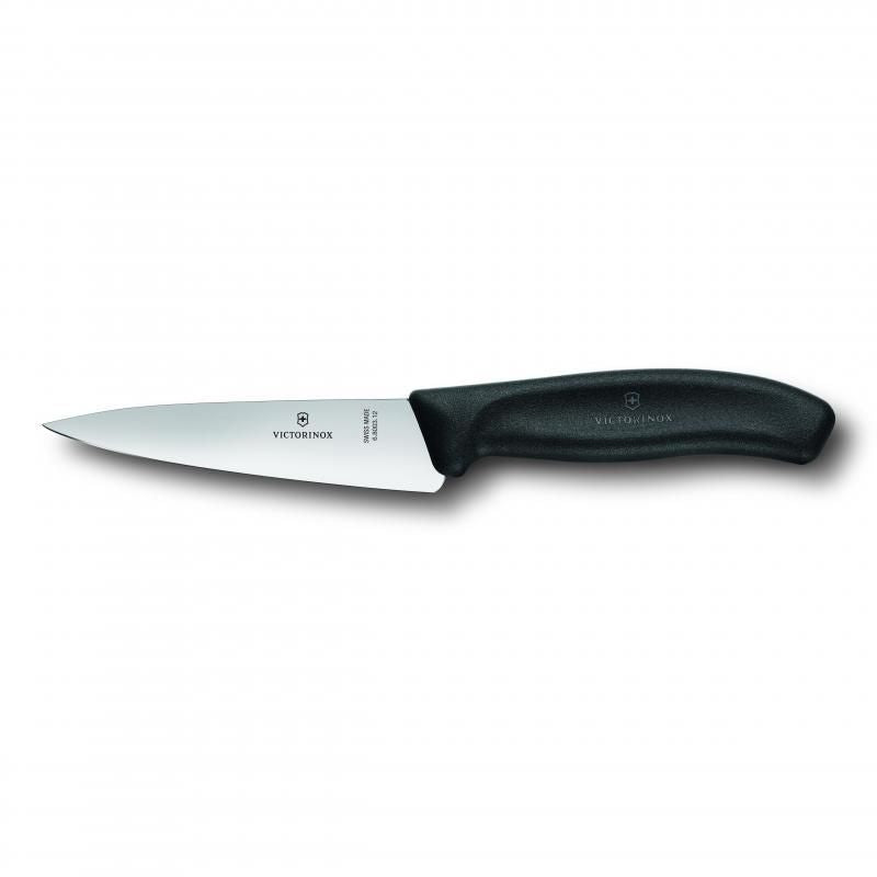 Victorinox Cooks-Carving Knife 22cm, Wide Blade, Classic, Black, Gift