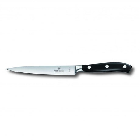 Victorinox Forged Utility Knife, 15cm, elegantly gift boxed, featuring a durable forged blade and ergonomic handle for effortless slicing.