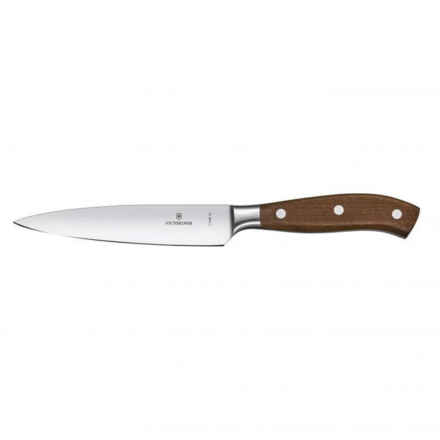 Victorinox 15cm chef's knife featuring a razor-sharp stainless steel blade and ergonomic handle for precision and comfort.