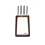 Global Hashira 5 Piece Knife Block | Walnut