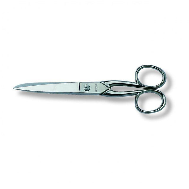 Victorinox 13cm silver sewing scissors with sharp stainless steel blades and ergonomic handles for versatile cutting tasks.