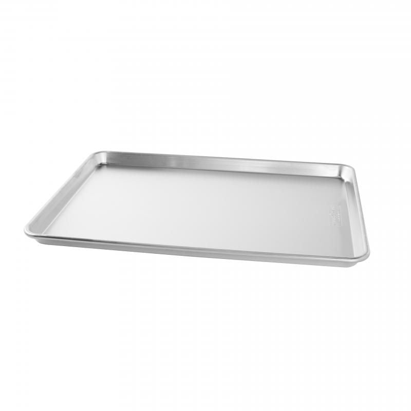 Nordic Ware Natural Full Sheet: durable aluminum baking pan for perfect cookies, pastries, and sheet cakes with easy cleanup.