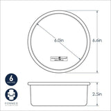 Nordic Ware 17cm round layer cake pan made of aluminum, ideal for tiered cakes and versatile baking in small kitchens.