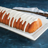 Nordic Ware loaf pan for baking cinnamon bread and almond cakes, made of durable aluminum with even heat distribution.