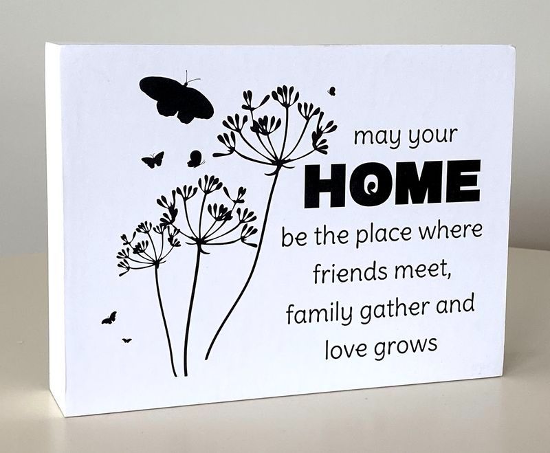 Art Block - MDF Home 20cm (Set of 2)