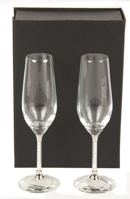 Crystal Champagne Flute Set of  2