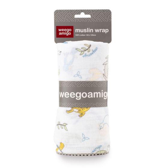 Weegoamigo Muslin Wrap - Painted Jungle - Weegoamigo