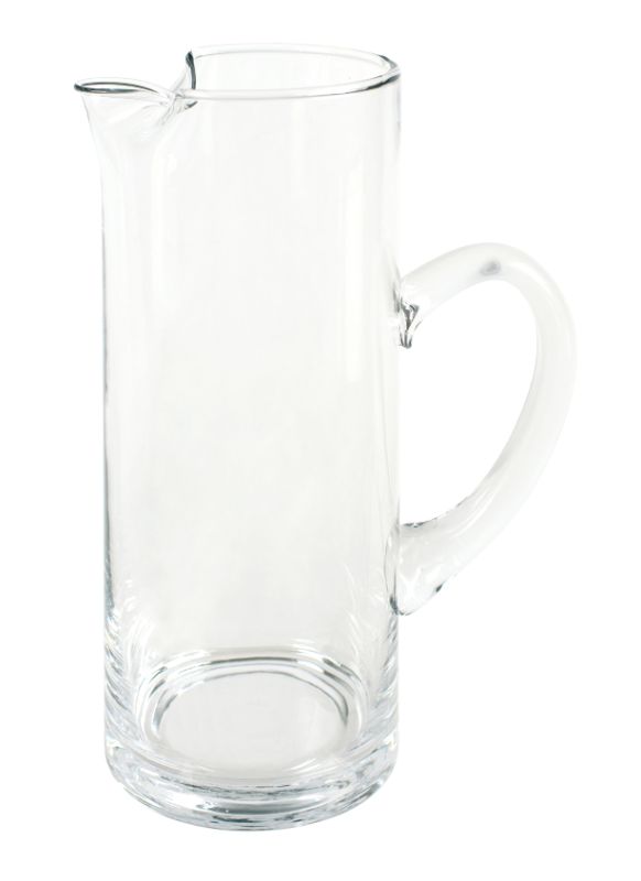 Elegant Wilkie Windsor 1.5L glass water jug, handmade with ergonomic handle for effortless beverage serving.