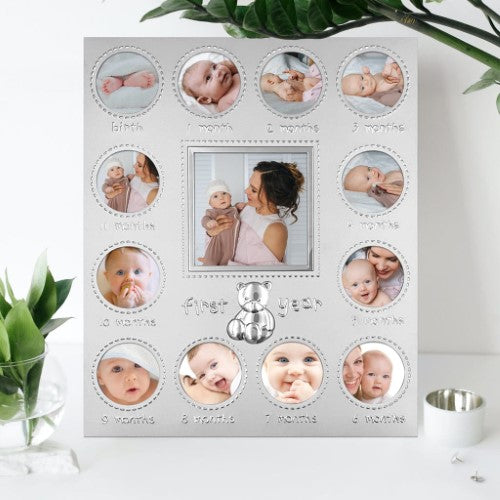 First Year Blue Metal Baby Frame 13 Photos  - Type 3