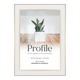 Eternal White/Rose Gold Metal Photo Frame