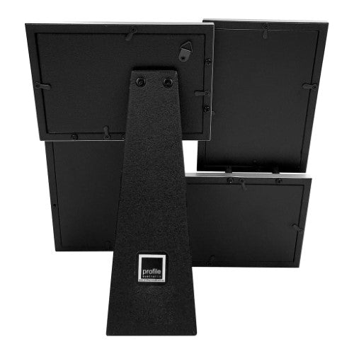 Eternal Black/Rose Gold Metal Collage Four Photo Frame