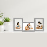 Eternal Silver Metal Collage Three Photo Frame