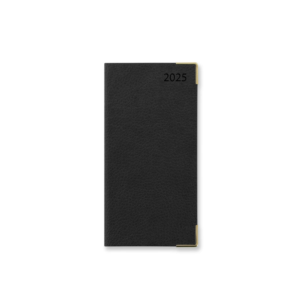 Letts of London Diary Connoisseur Slim Week to View English Black Odd Year