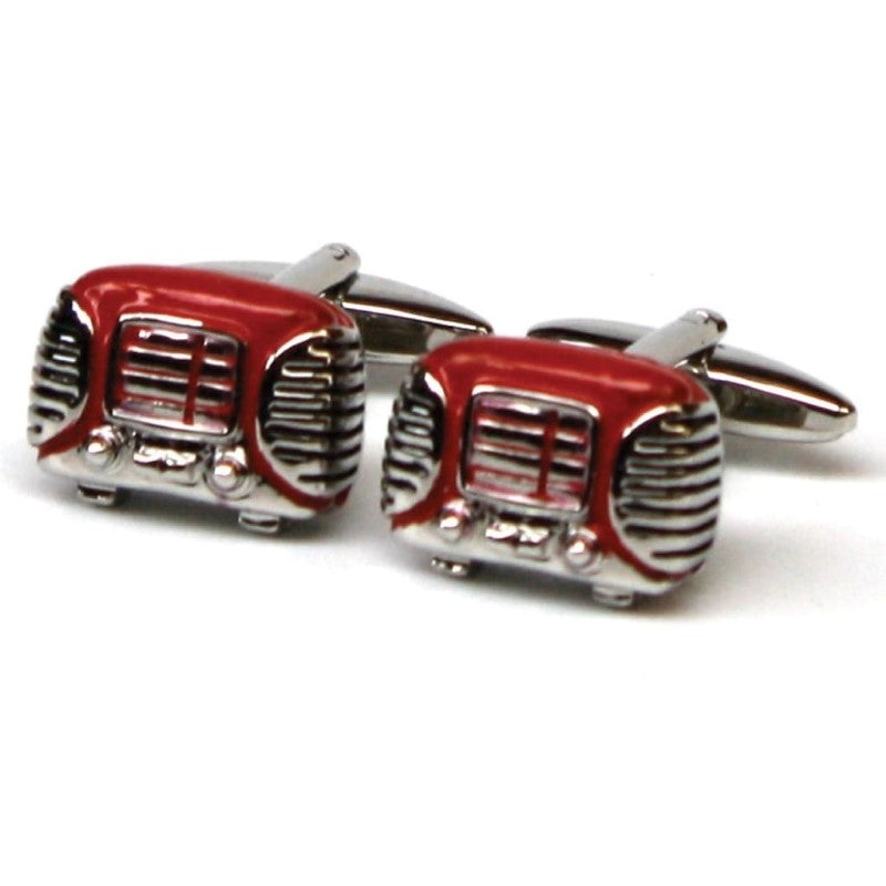 GDESIGN 224 RED RETRO RADIO CUFFLINKS