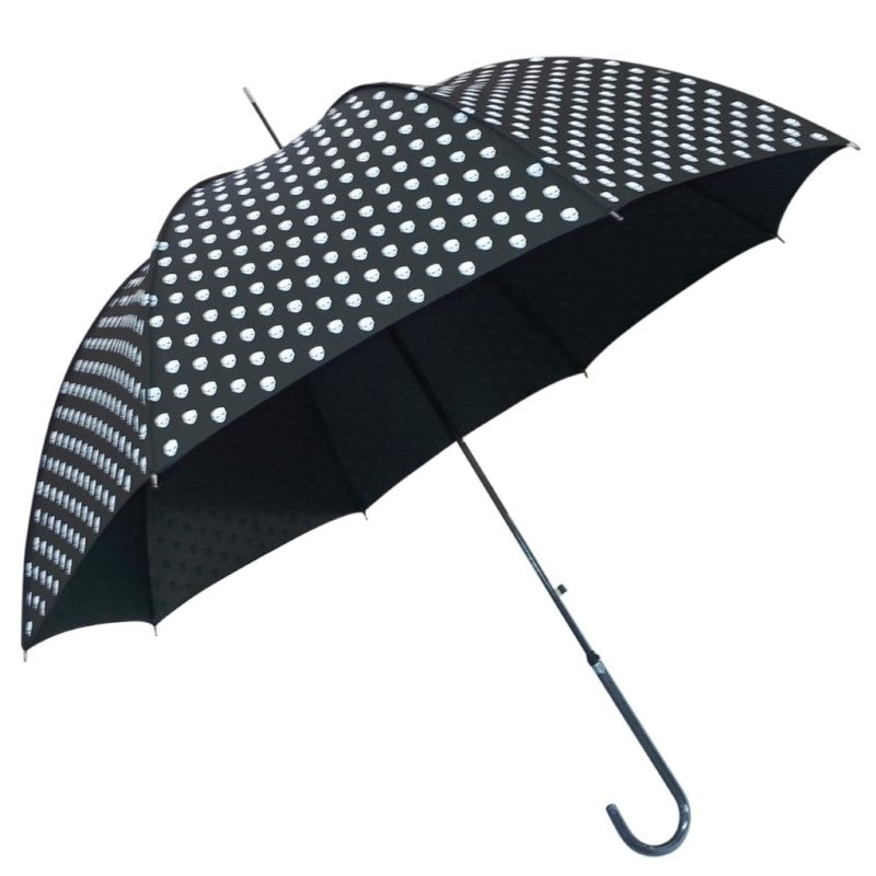 GDESIGN BLACK UMBRELLA BLACK WHITE PRINT