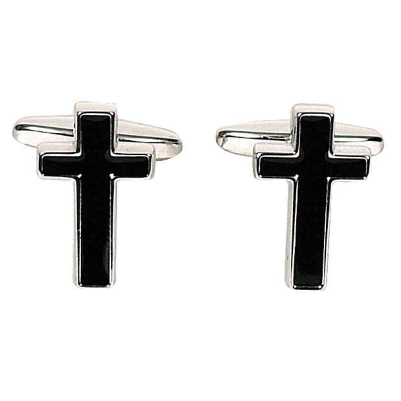 GDESIGN CUFFLINKS BLACK/SILVER