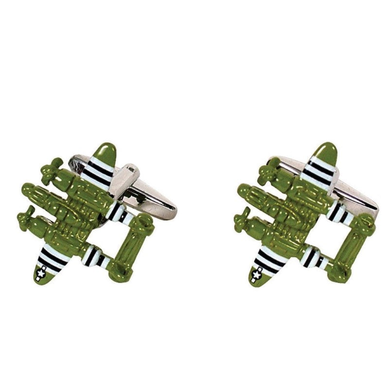 GDESIGN TWIN PROP FIGHTER PLANE CUFFLINK