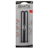 NITE IZE GEAR TIE REUSE. RUB-TWST TIE 12" 2PK BLK