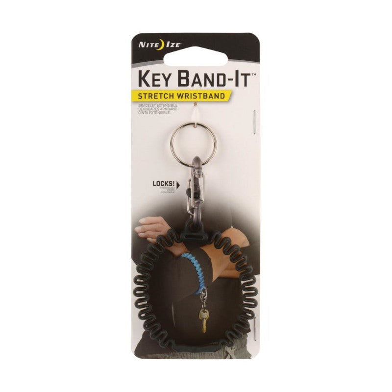 NITE IZE KEY BAND-IT STRETCH WRISTBAND - SMOKE