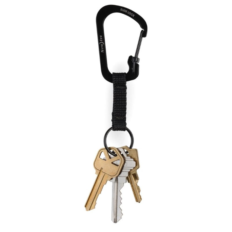 NITE IZE SLIDELOCK KEYRING - BLACK