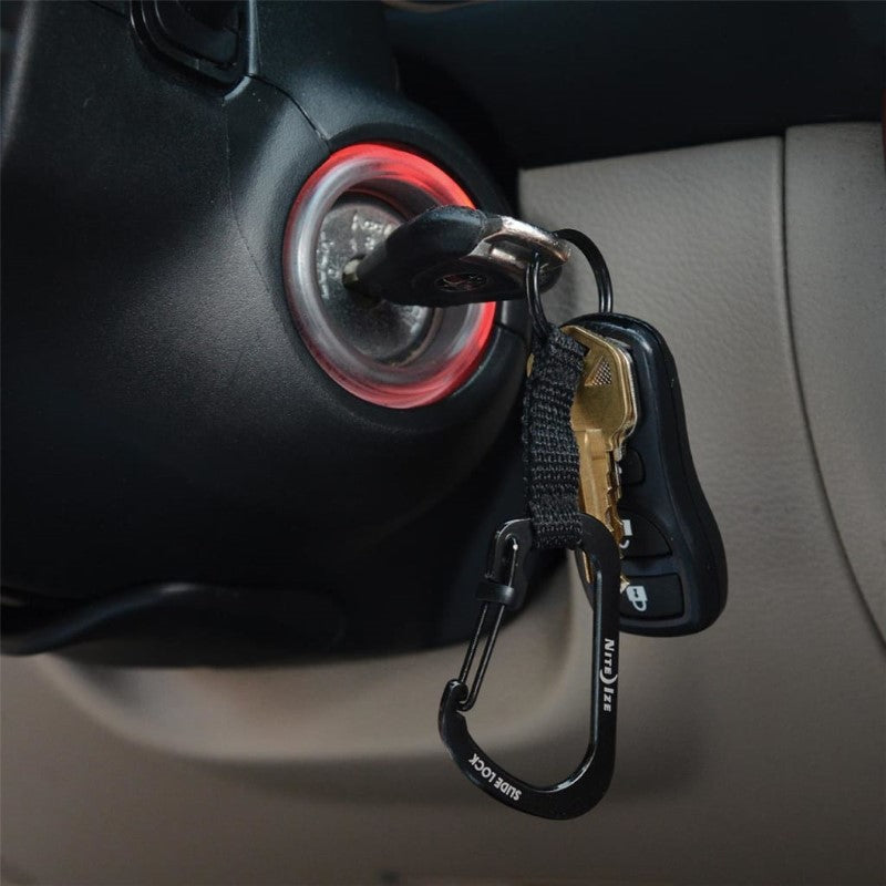 NITE IZE SLIDELOCK KEYRING - BLACK