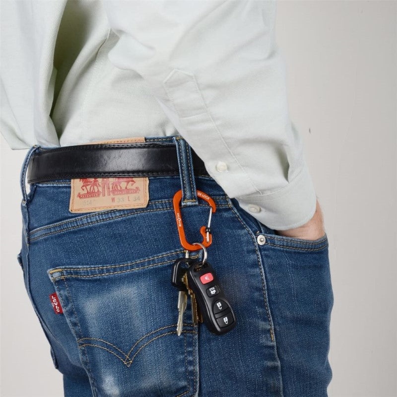 NITE IZE SLIDELOCK CARABINER ALUMINUM #3 - ORANGE