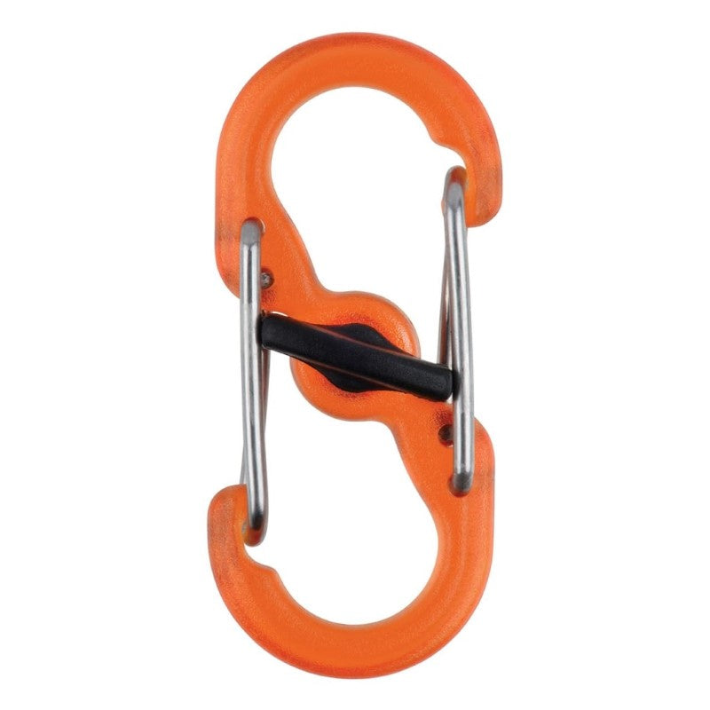 NITE IZE S-BINER MICROLOCK POLYCARBONATE 2PK ORNG