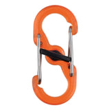 NITE IZE S-BINER MICROLOCK POLYCARBONATE 2PK ORNG