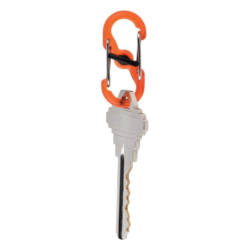 NITE IZE S-BINER MICROLOCK POLYCARBONATE 2PK ORNG