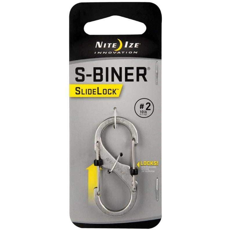 NITE IZE S-BINER SLIDELOCK #2 - STAINLESS